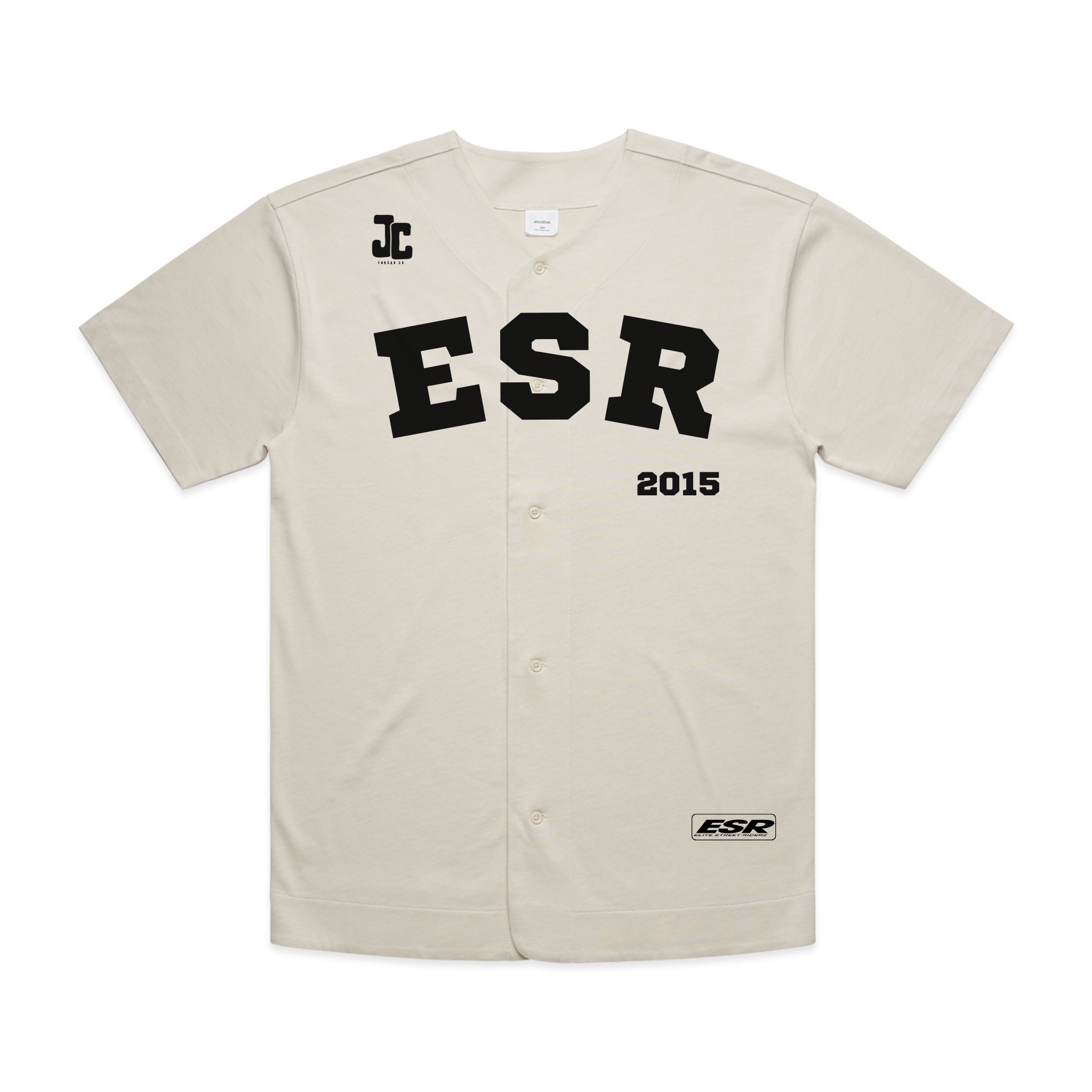 ESR Baseball Jersey | Oversized | Black | Bone – JC Thread Co.