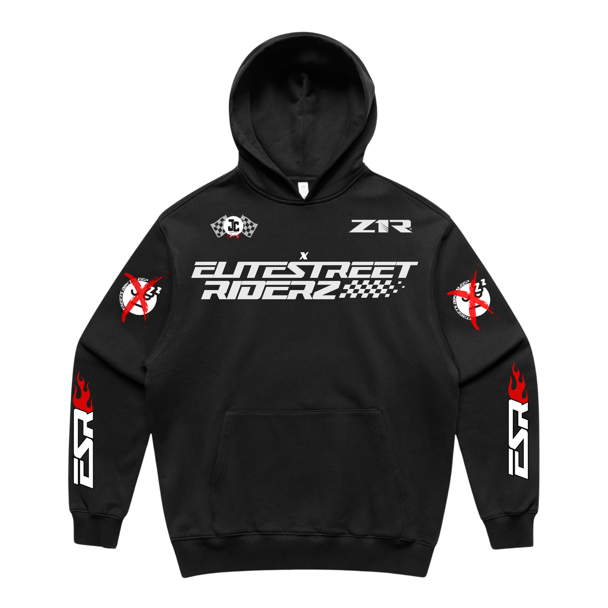 ESR x Z1R Oversized Hoodie | White | Pink