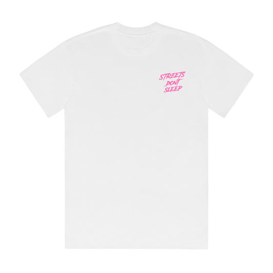 SDS Tee | Pink | White | Red | Blue