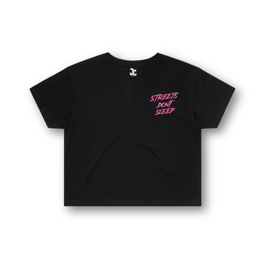 SDS Crop Tee | Pink | Blue | Black