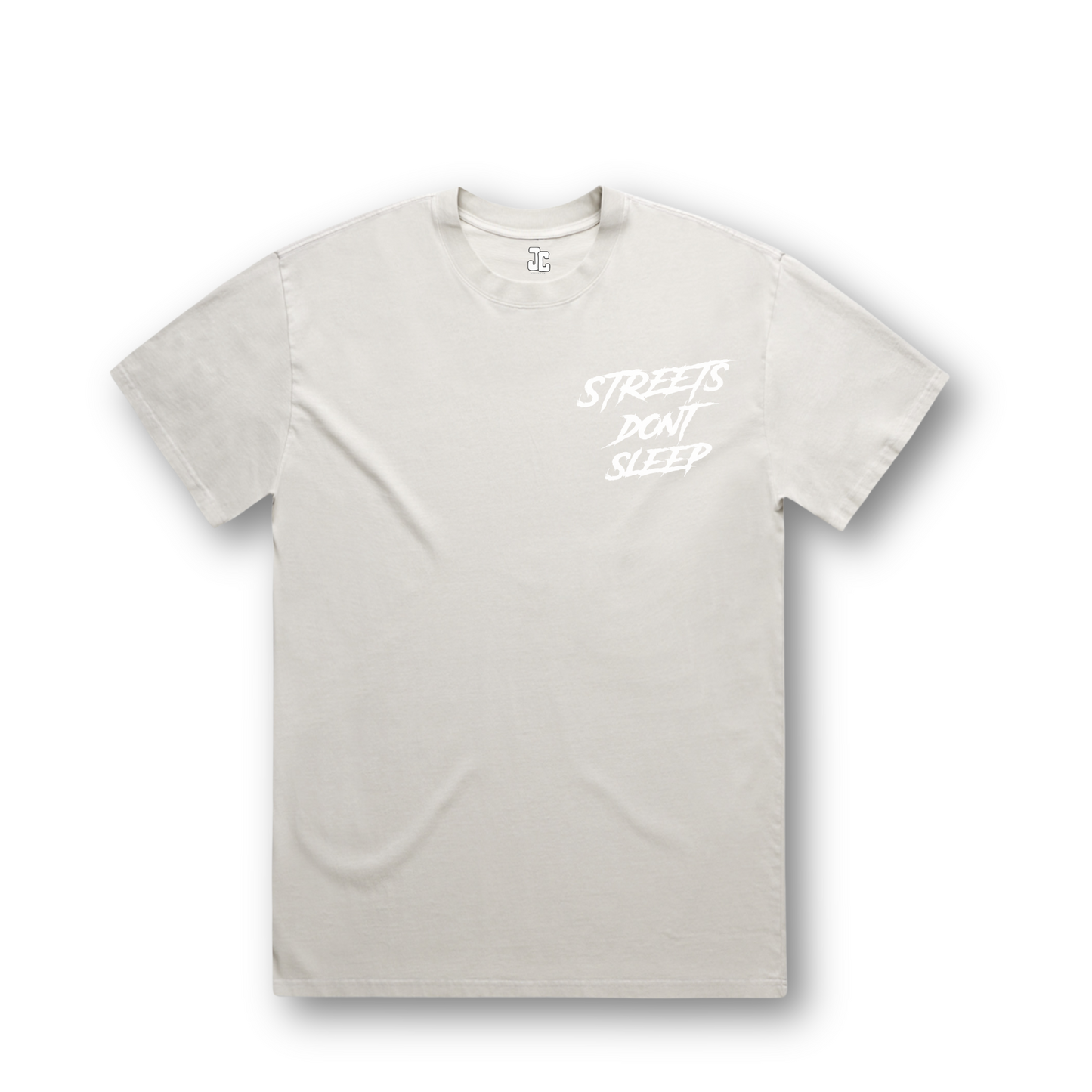 Streets Don't Sleep | Oversized Tee | Orange | Pink | White