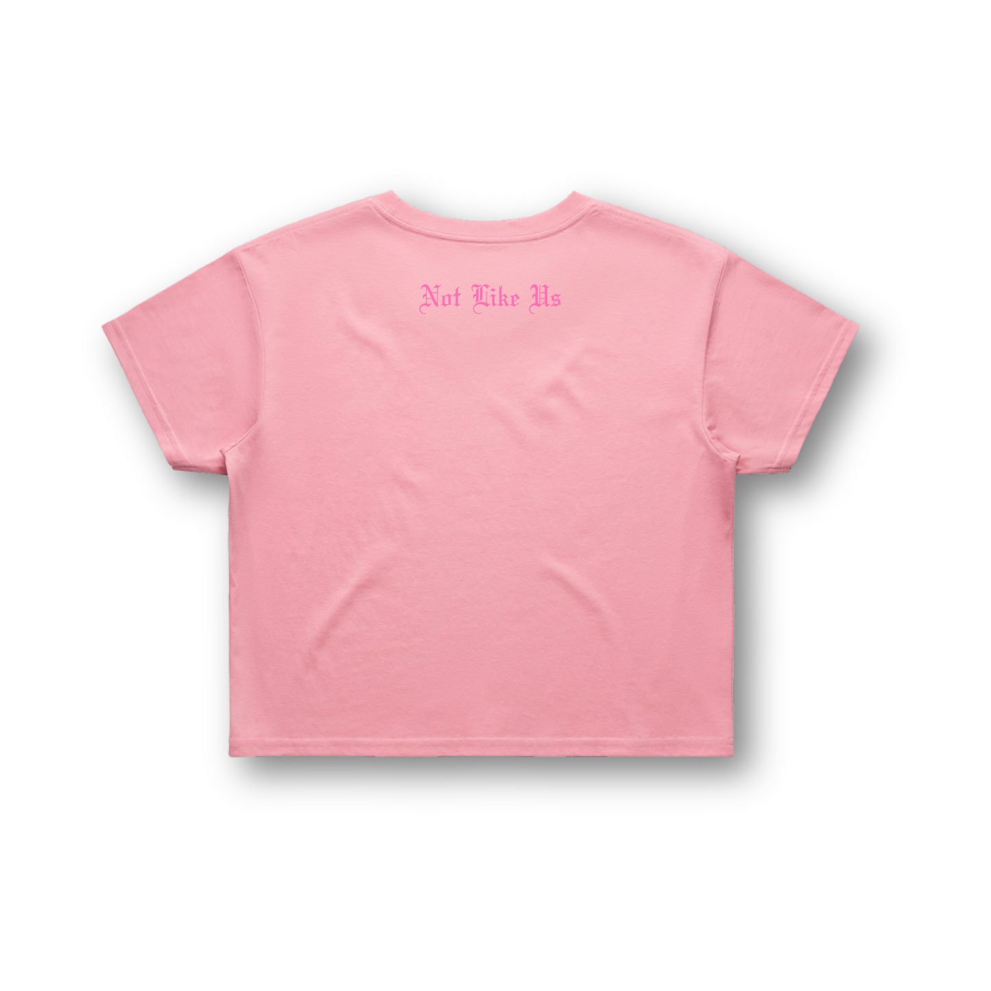 ESR Not Like Us Crop Tee | Pink | Black