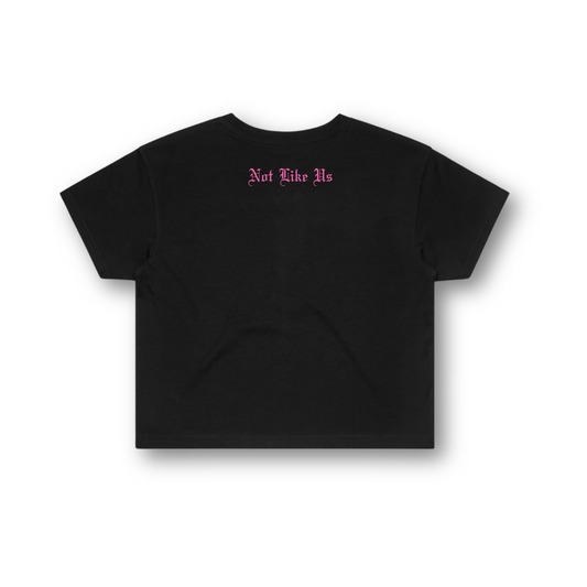 ESR Not Like Us Crop Tee | Pink | Black