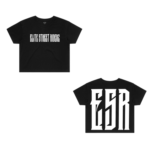 ESR Signature Crop | White | Hot Pink | Black