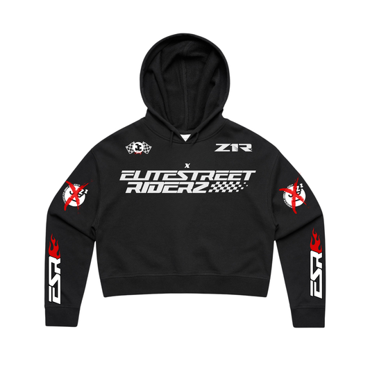 ESR x Z1R Crop Hoodie | White | Pink