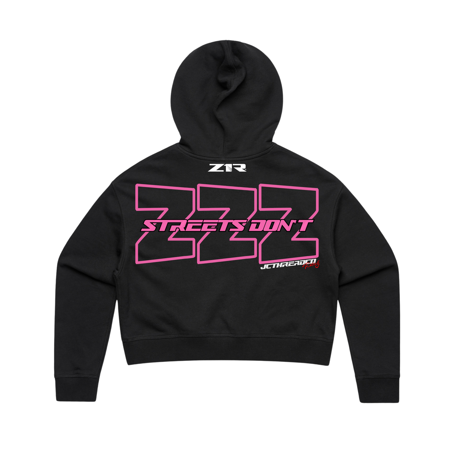 ESR x Z1R Crop Hoodie | White | Pink