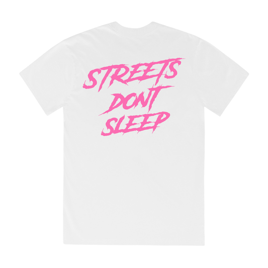 SDS Tee | Pink | White | Red | Blue