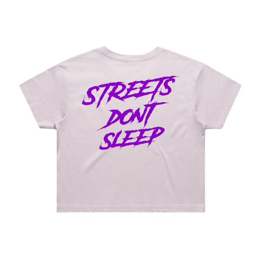 SDS Crop Tee | Orchid | White | Black | Pink | Blue