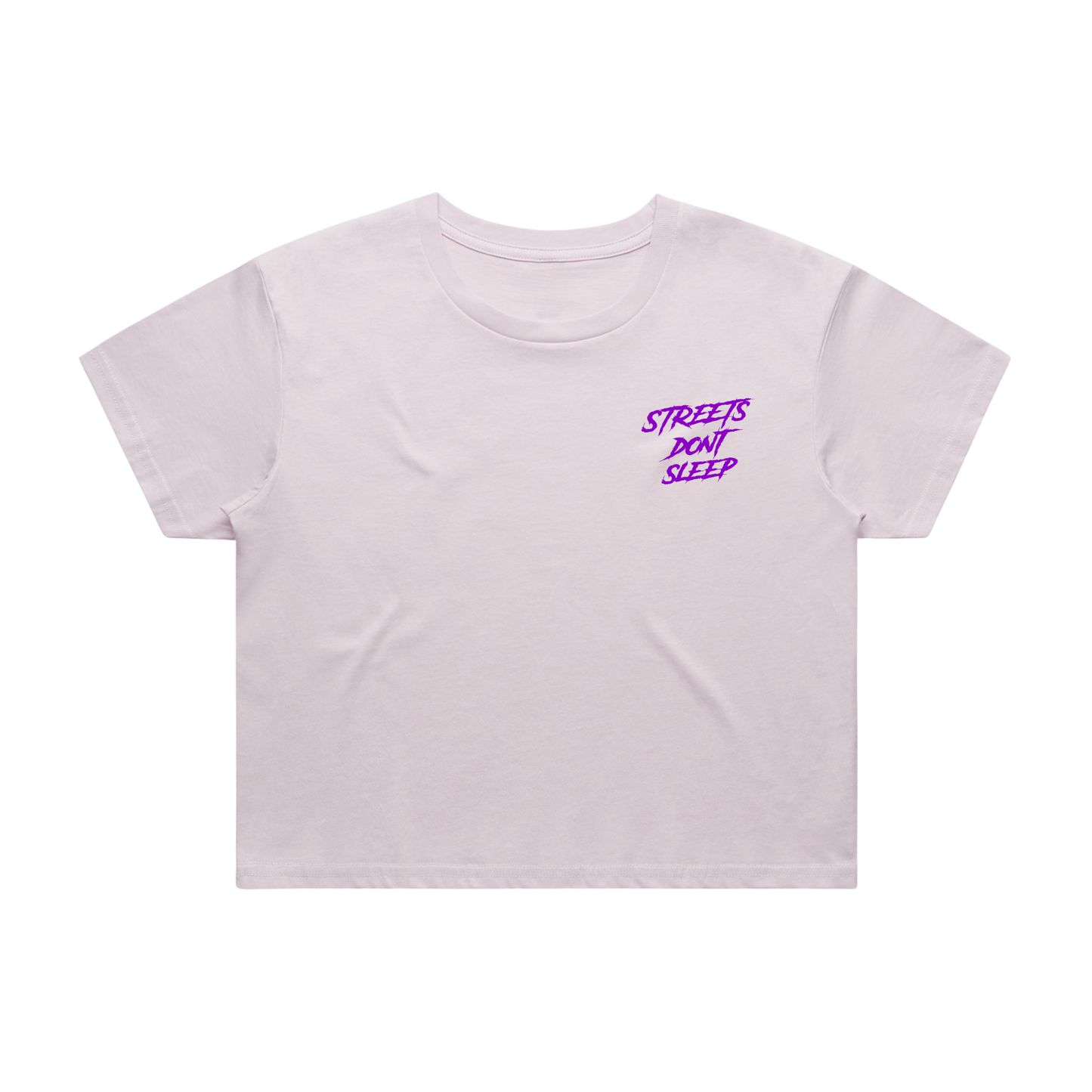 SDS Crop Tee | Orchid | White | Black | Pink | Blue