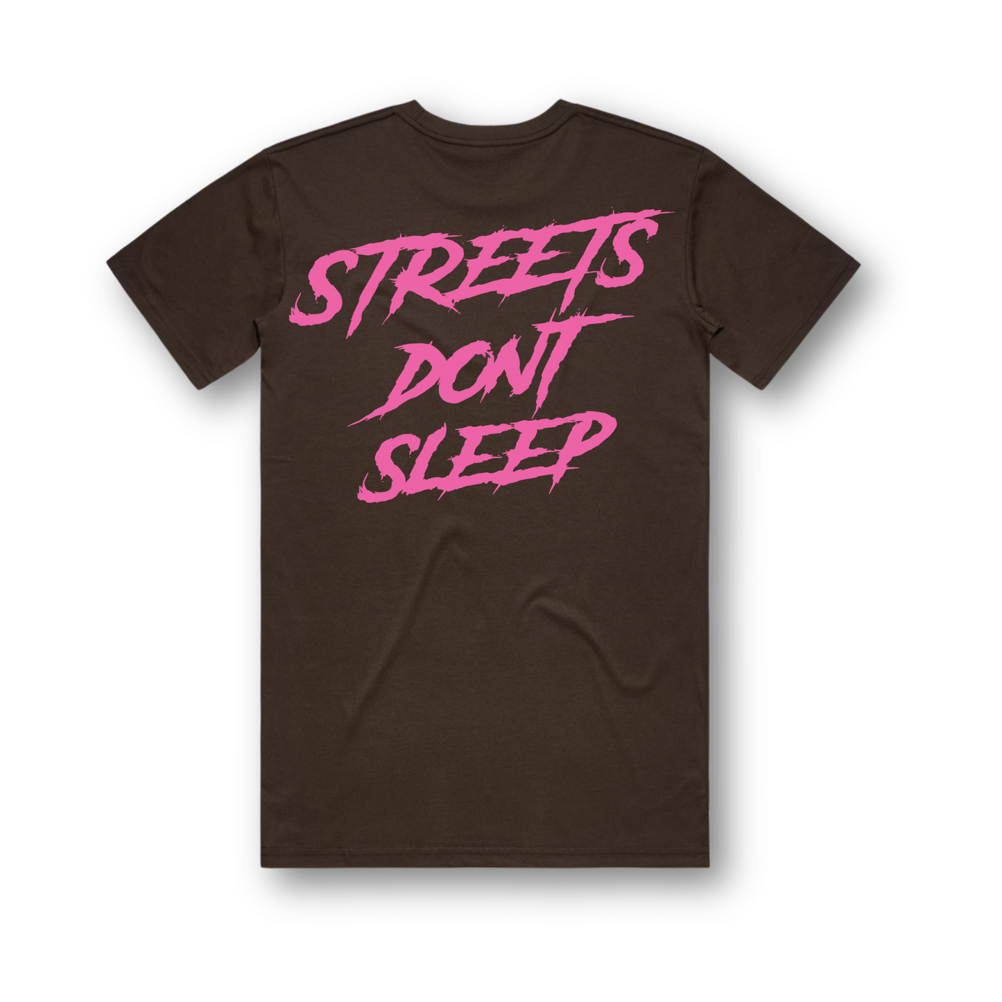 Streets Don't Sleep | Pink | Blue | White | Brown